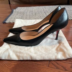 Christian Louboutin authentic leather D’orsay pumps. 3” heels.